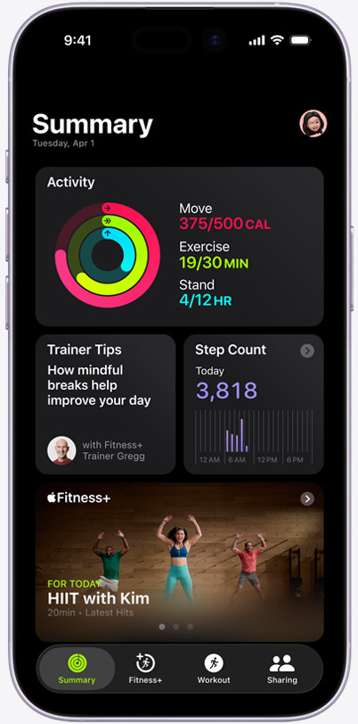 Apple Fitness Plus Feature