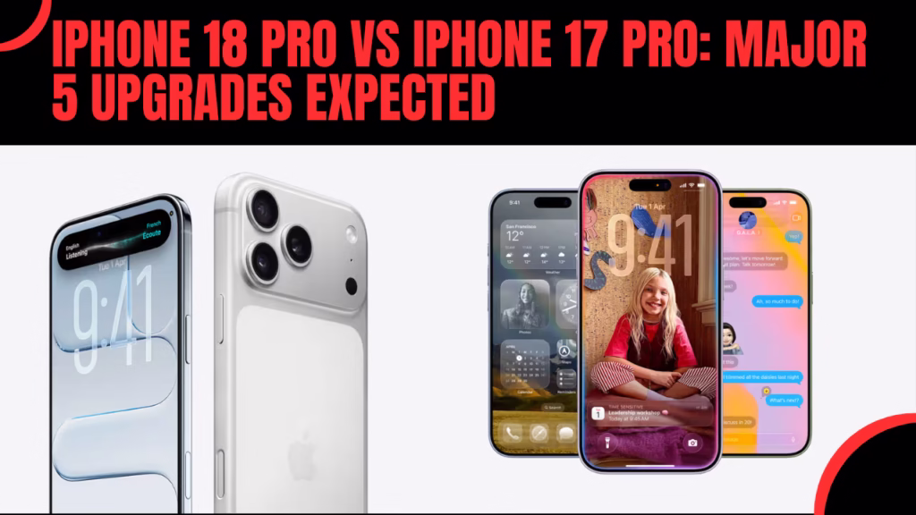 iPhone 18 Pro vs iPhone 17 Pro: Major 5 Upgrades Expected